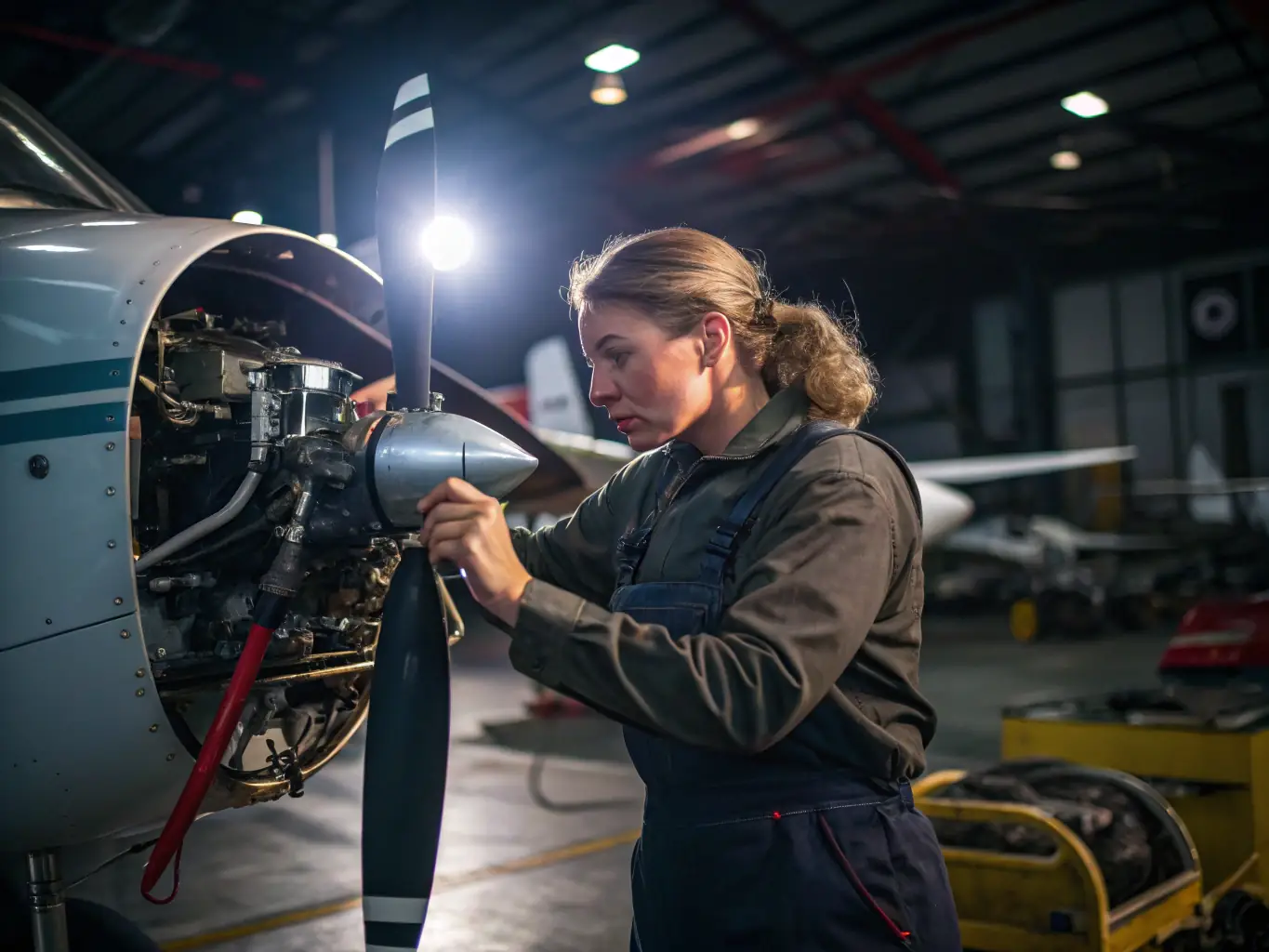 A dynamic image showcasing volunteers restoring a historic military aircraft, highlighting the dedication and craftsmanship involved in preserving aviation heritage.